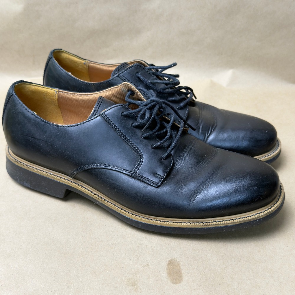 Cole‎ Haan Grand.OS Mens C22001 Black Leather Derby Shoes Size 8 M